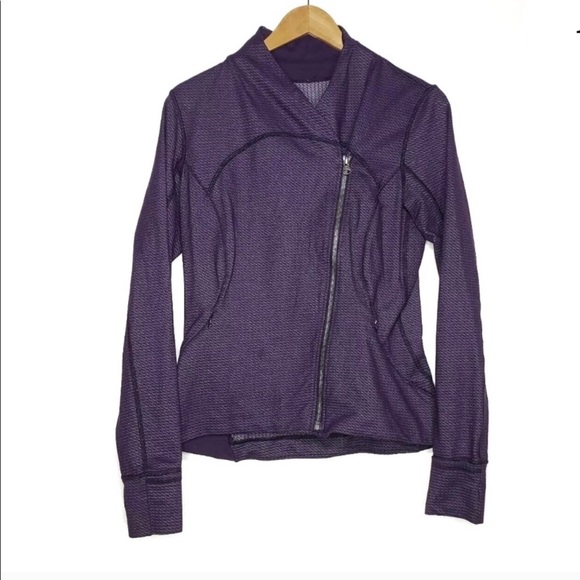 Lululemon Side Zip Purple, Full Zip Jacket Size 10 - Picture 1 of 8